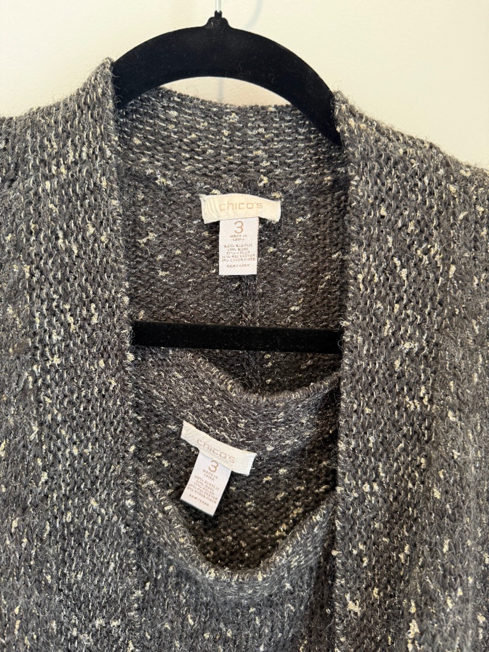 CHICO - CARDIGAN SET SIZE 3 - OR AN XL